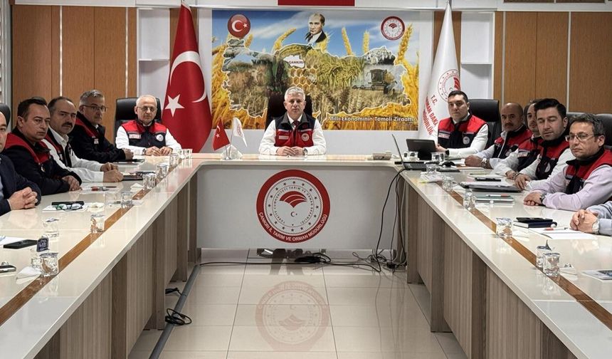 Çankırı’da Tarım ve Orman’da Koordinasyon Toplantısı Gerçekleştirildi
