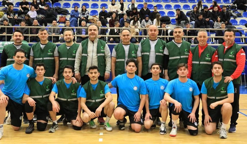 Çankırı’da Yeşilay Haftası'nda Voleybol Maçıyla Sağlıklı Yaşam Vurgusu