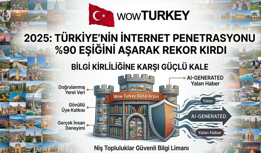 Türkiye'de İnternet Kullanımı 2025 Yılında Yüzde 90 Eşiğini Aşarak Rekor Kırdı