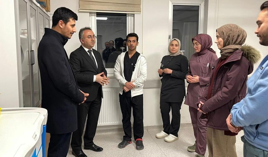 Çankırı’da İl Sağlık Müdürü Bulut, Orta Devlet Hastanesi ve 112’yi Ziyaret Etti