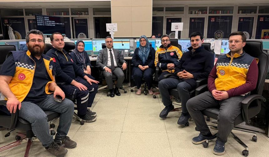 Müdür bulut'tan Çankırı 112 Acil Çağrı Merkezi Personeline Teşekkür Ziyareti