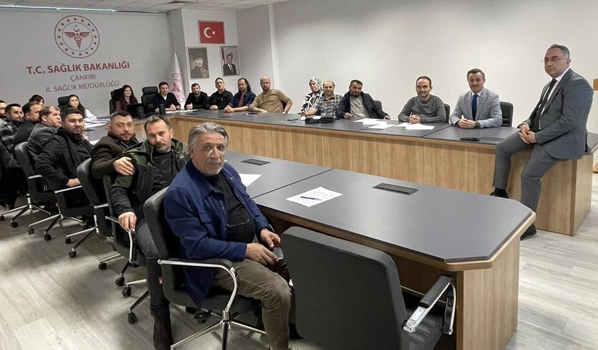Çankırı İl Sağlık Müdürlüğü Personeline İş Güvenliği Eğitimi