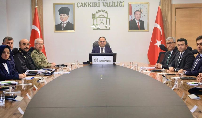 Çankırı’da İl Güvenlik ve Asayiş Koordinasyon Toplantısı Yapıldı
