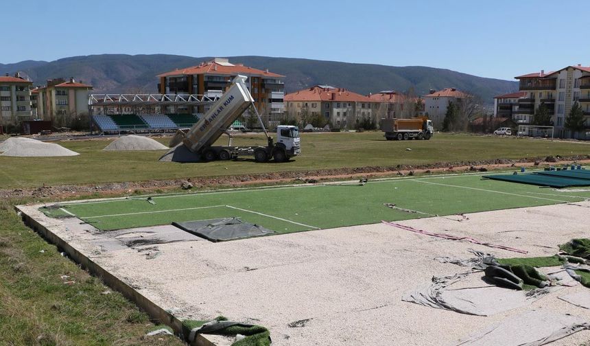 Ilgaz’da Sentetik Saha Çalışmaları Hızla İlerliyor