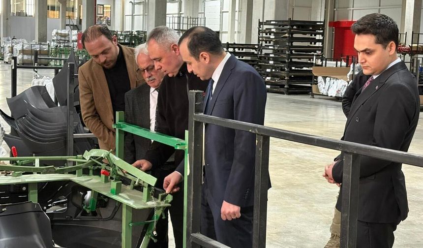 Korgun ve Yapraklı heyeti Korgun OSB’de incelemelerde bulundu