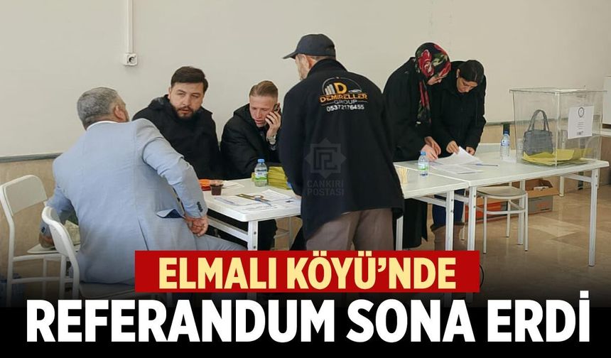 Elmalı Köyü’nde Referandum Sona Erdi