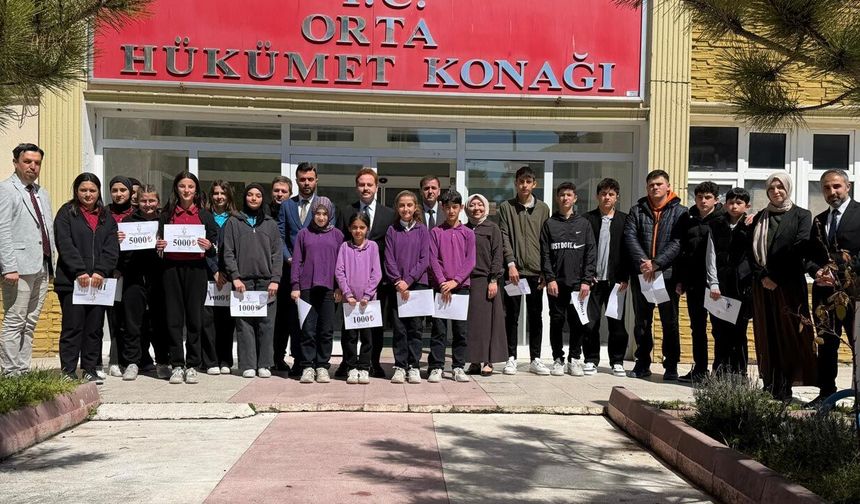 Orta’da Bilgi Yarışması Ödülleri Sahiplerini Buldu