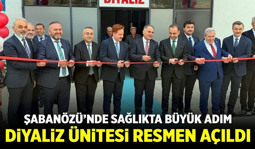 Şabanözü’nde Diyaliz Ünitesi Hizmete Açıldı