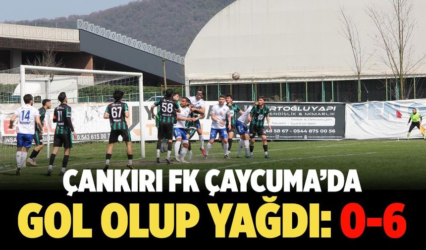 Çankırı FK, Çaycuma’da gol olup yağdı