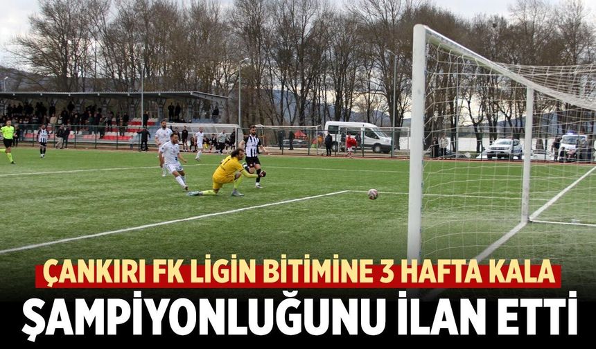 Çankırı FK Ligin Bitimine 3 Hafta Kala Şampiyonluğunu İlan Etti