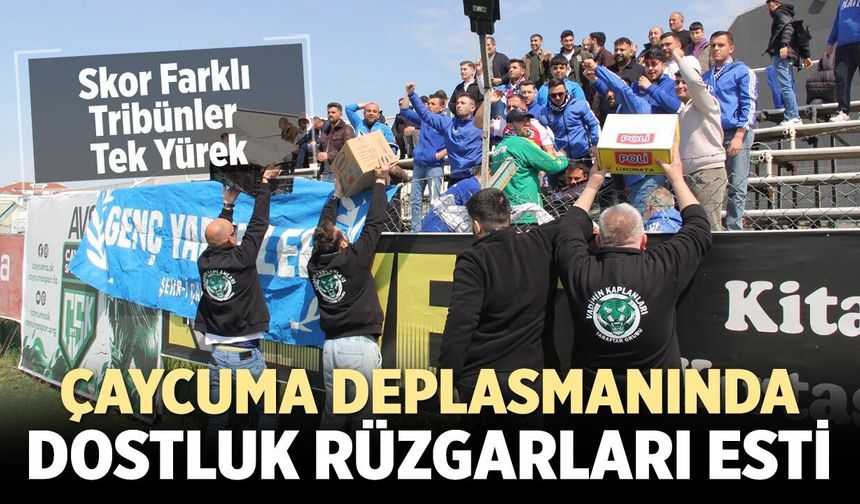 Çaycuma'da dostluk rüzgarları esti