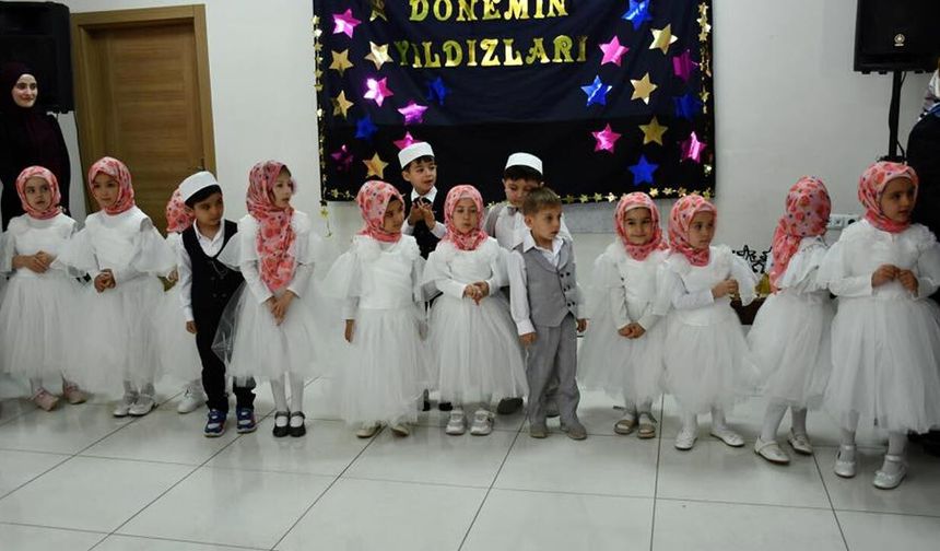 Eldivan’da 4-6 Yaş Kur’an Kursu Öğrencilerinden Yıl Sonu Coşkulu Kapanış