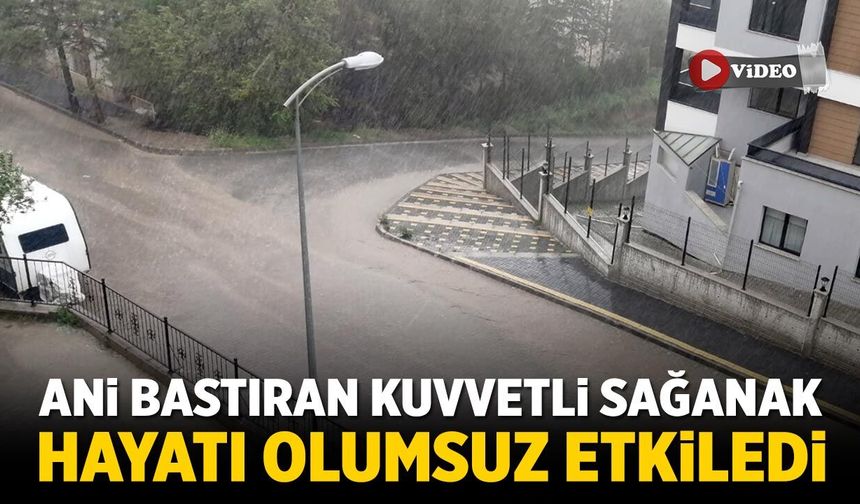 Çankırı’da Ani Bastıran Kuvvetli Sağanak Hayatı Olumsuz Etkiledi