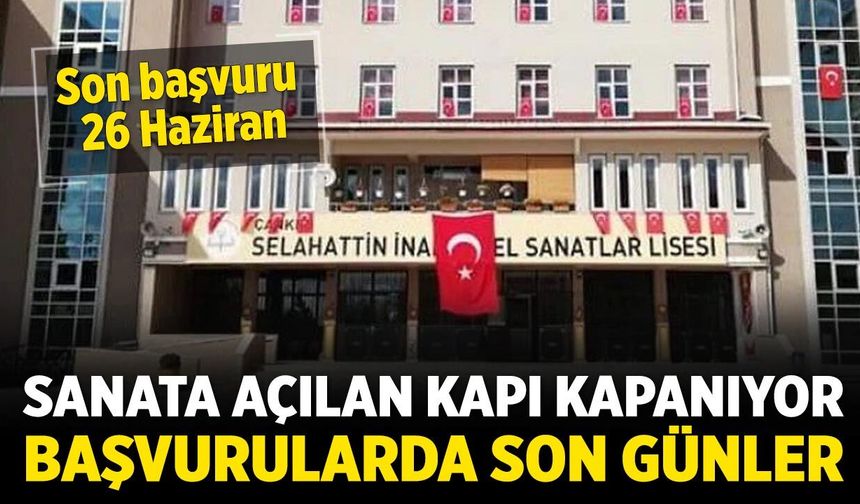 Çankırı Selahattin İnal GSL’de yetenek sınavı başvurularında son günler!