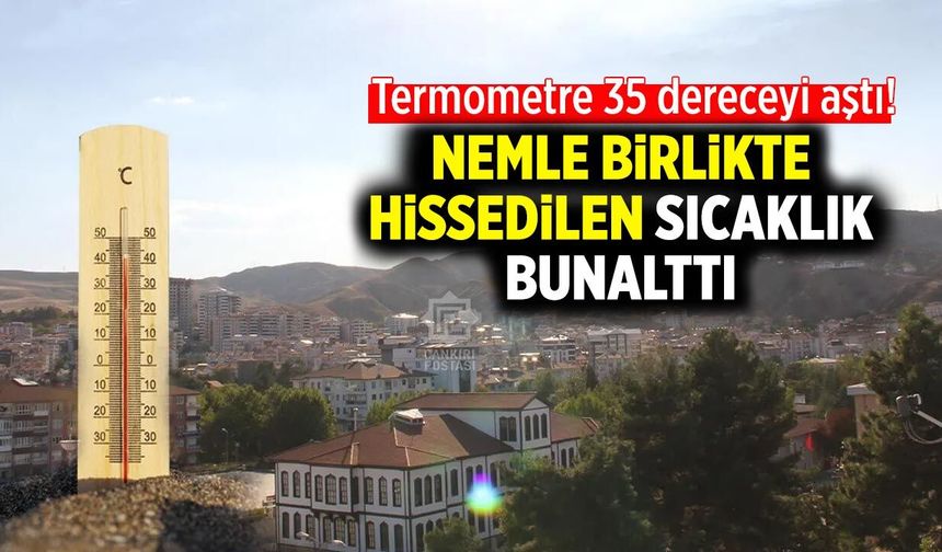 Çankırı adeta kavruldu: Sıcaklık 35 dereceyi aştı