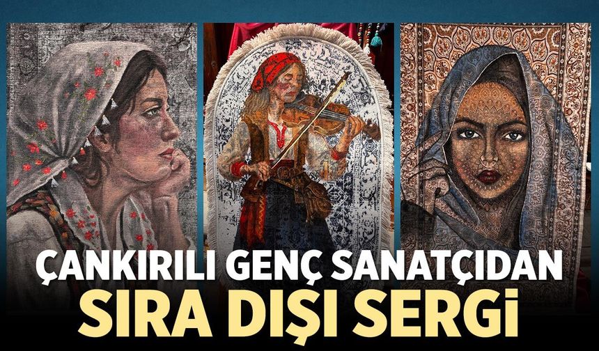 Çankırılı genç sanatçıdan sıra dışı sergi
