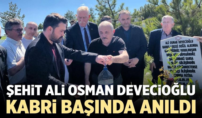 Şehit Devecioğlu Çerkeş'te kabri başında anıldı