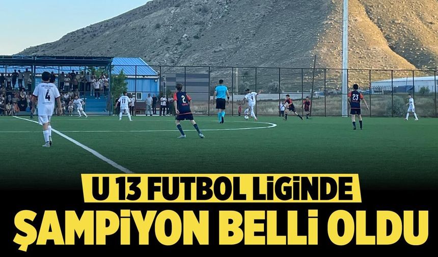 Çankırı U 13 futbol liginde şampiyon belli oldu