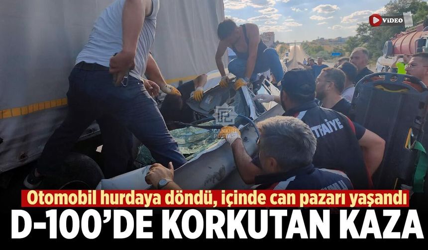 Kurşunlu D-100’de korkutan kaza: 4 kişi yaralandı