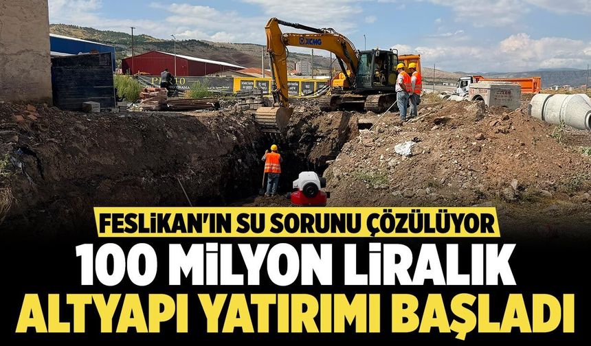 Çankırı'da 100 milyon liralık altyapı yatırımı için ilk kazma vuruldu
