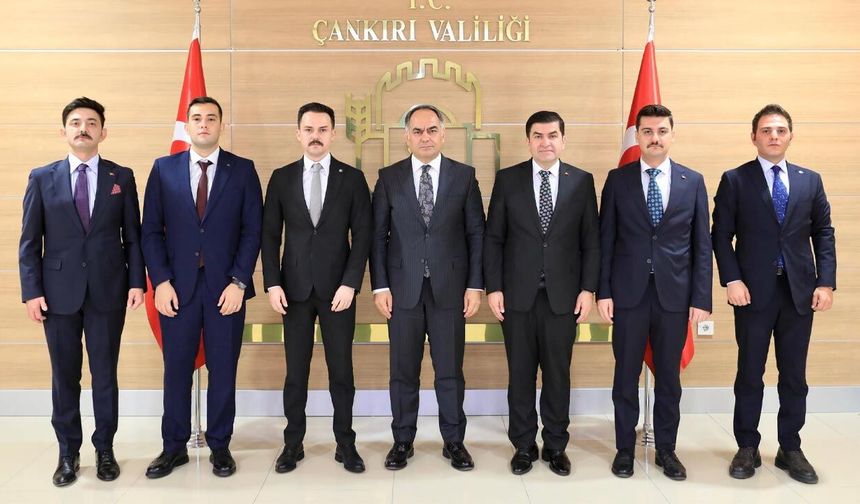 Çankırı Valisi Hüseyin Çakırtaş, yeni kaymakamları kabul etti