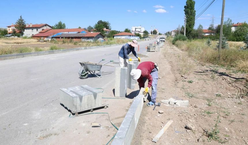Çerkeş'te Hastane Yolu yenileniyor