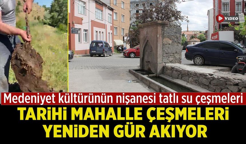 Kurşunlu’da tarihi mahalle çeşmeleri yeniden gür akıyor