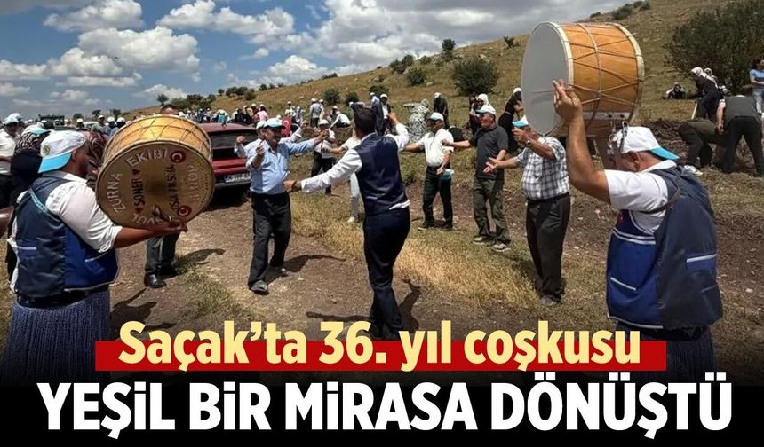Saçak’ın 36. yılı geleceğe dikilen fidanlarla taçlandı