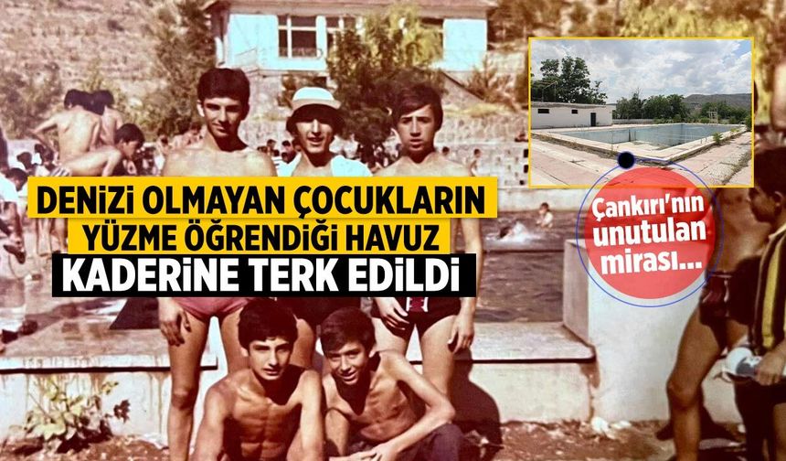 Denizi olmayan çocukların yüzme öğrendiği havuz kaderine terk edildi