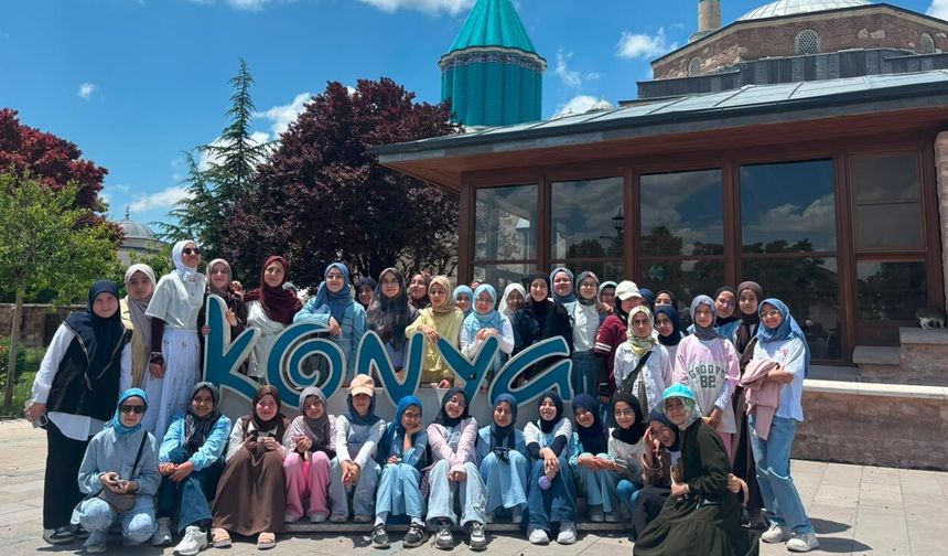 Çankırı'nın hafızlık öğrencileri Konya'yı ziyaret etti