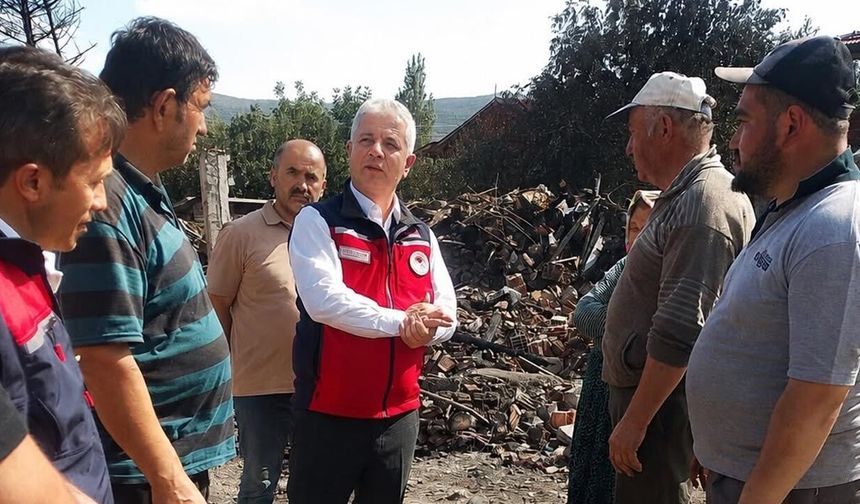 Ilgaz’da yangın mağduru üreticilere destek: Hasar tespiti başladı