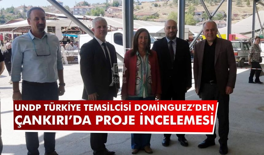 UNDP Türkiye Temsilcisi Dominguez’den Çankırı’da proje incelemesi