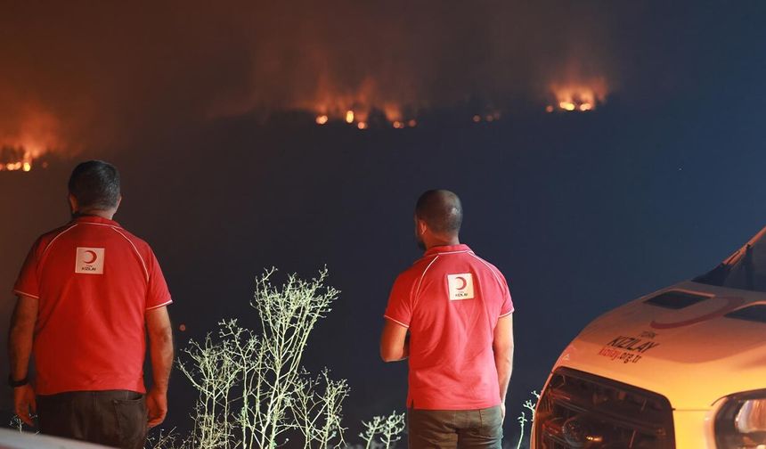 Türk Kızılay, Orman yangınlarında 26 noktada sahada