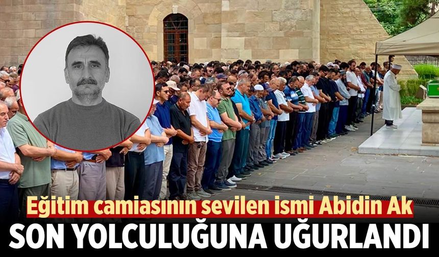 Çankırı’nın sevilen öğretmeni Abidin Ak, son yolculuğuna dualarla uğurlandı
