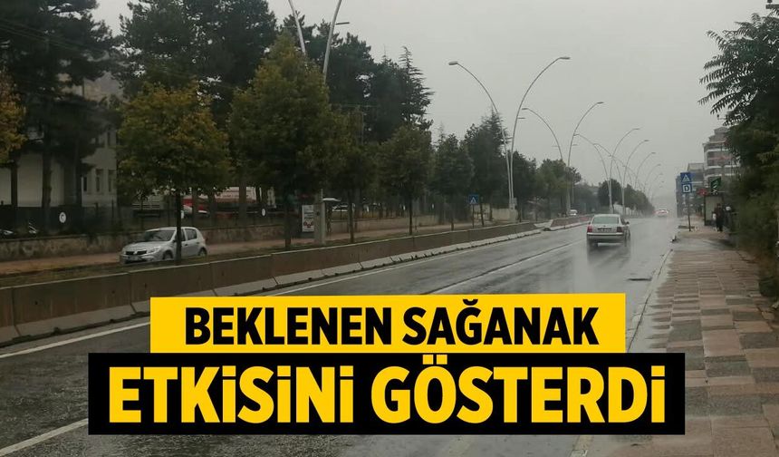 Çankırı’da beklenen sağanak yağış etkisini gösterdi