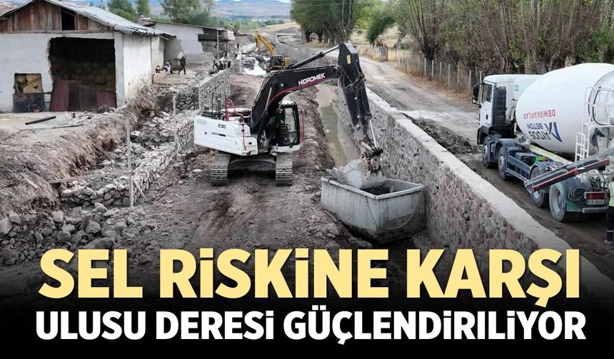 Çerkeş’te sel riskine karşı Ulusu Deresi güçlendiriliyor