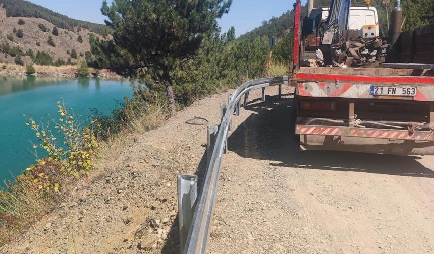 Karadere Göleti yolunda güvenli ulaşım için önemli adım
