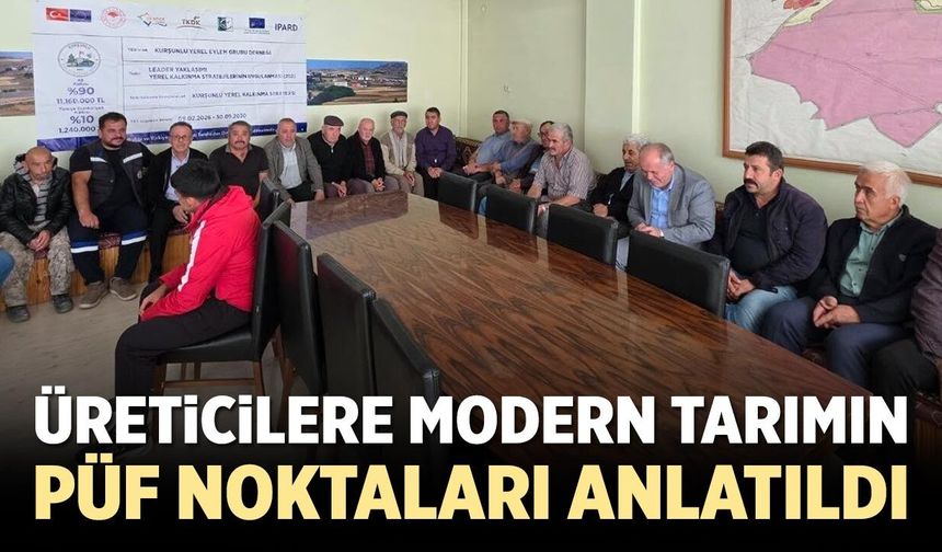 Kurşunlu’da üreticilere modern tarım eğitimi verildi