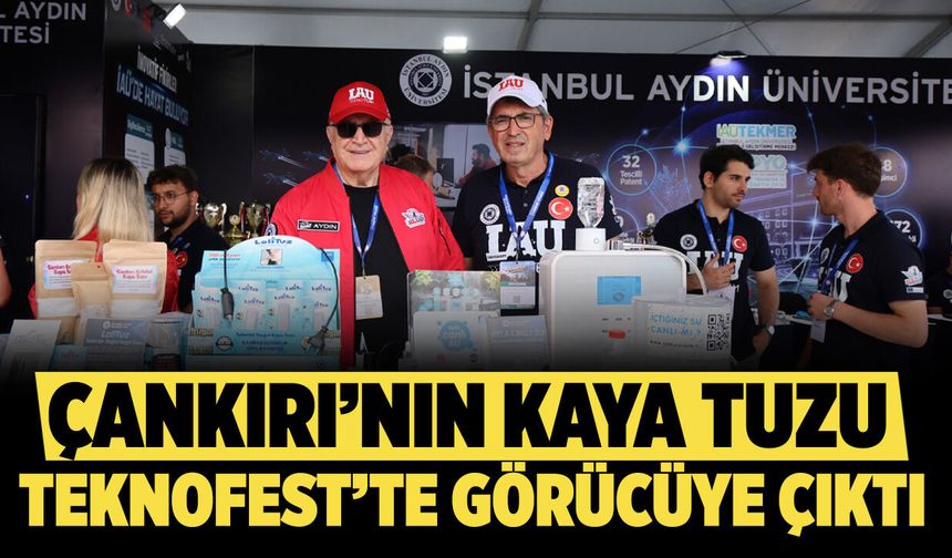 Çankırı’nın tuzu teknoloji festivalinde görücüye çıktı