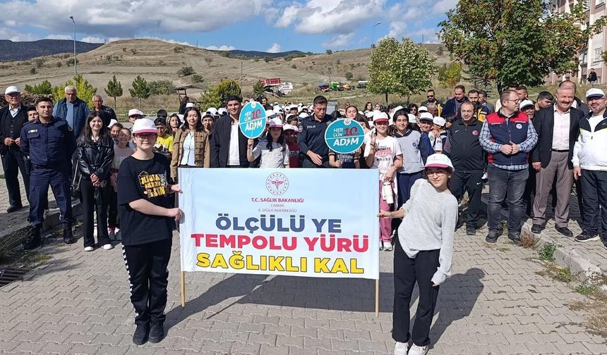 Kurşunlu’da sağlıklı yaşam için birlikte adım attılar