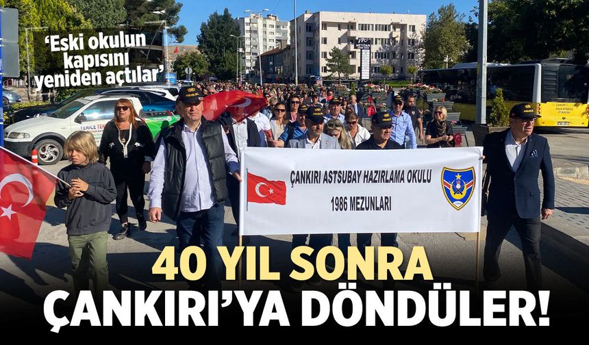 Çankırı’da 40 yıl sonra duygulandıran buluşma! Eski okulun kapısını yeniden açtılar
